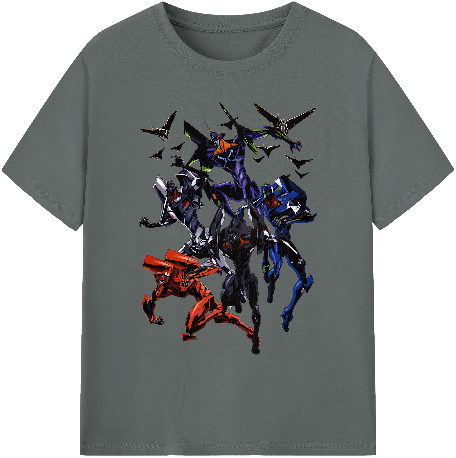 （画像用） EVA 新世紀エヴァンゲリオン 綿100％ メンズ半袖Tシャツ｜肌触りやわらか＆通気性